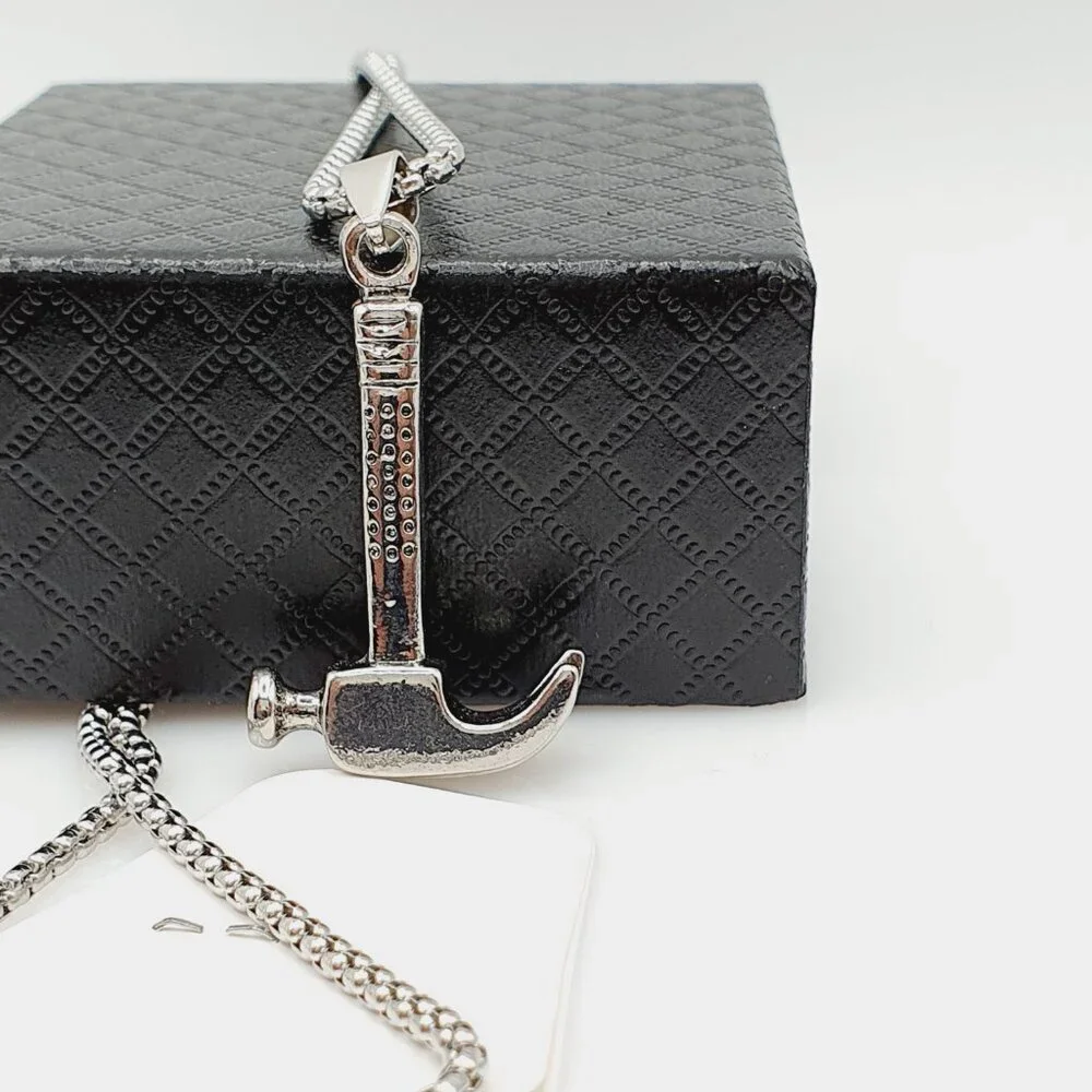❤️Fashion silver-plated Hammer Necklace , N90201P118